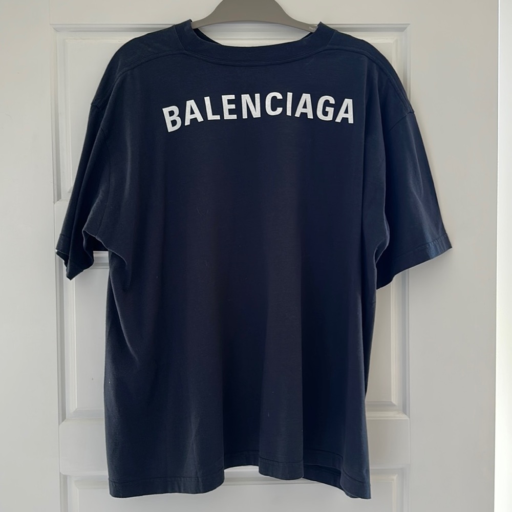 Authentic Balenciaga Logo T-shirt Size Large